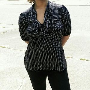 Polkadot women blouse